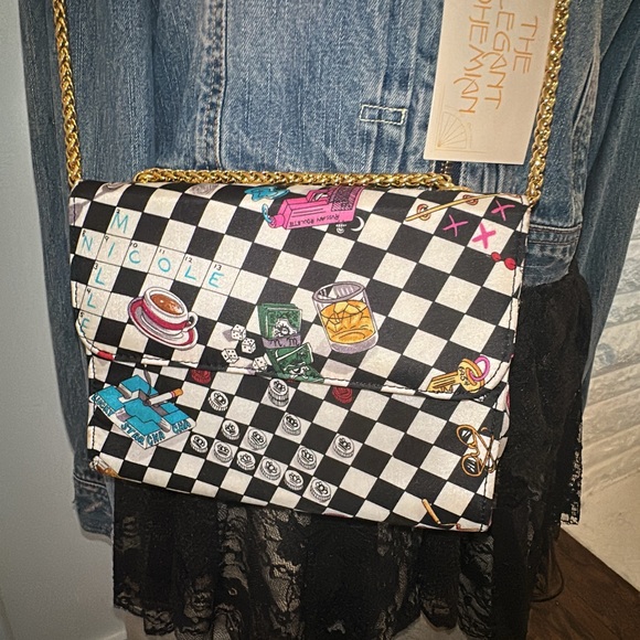 VINTAGE 1990s Nicole Miller all silk purse - Picture 1 of 16